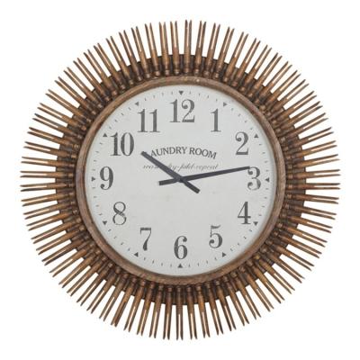 China New Antique Style Design Best Selling Nordic Light Luxury Creative Wall Hanging Clock For Living Room for sale