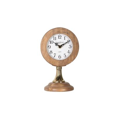 China Antique Style The Best And Cheap Retro Simple Fashion Wooden Table Clocks For Home for sale