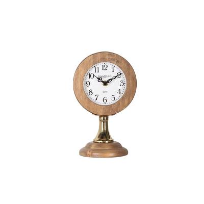 China Hot Style Antique Factory Sales Decor Table Clock Desk and Table Clocks Table Clock Decor for sale