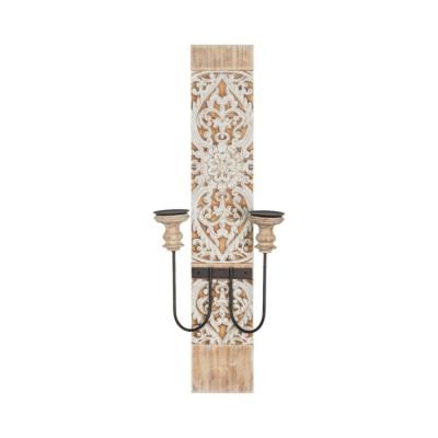 China Home Decoration Manufacturer Supplier China Cheap Vintage Carved Iron Wall Mounted Sconce for sale