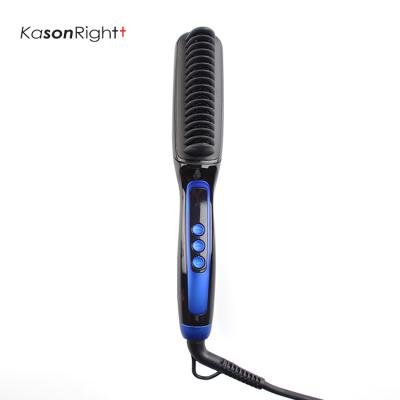 China Fast Detangling Commercial Comb Household Heating KASONRIGHTT Professional Ionic Electric Hair Straightener Comb 32W for sale