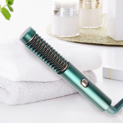 China Household Compact Fast Fancy Travel Mini PTC Electric Beard Hair Straightening Comb 25W for sale