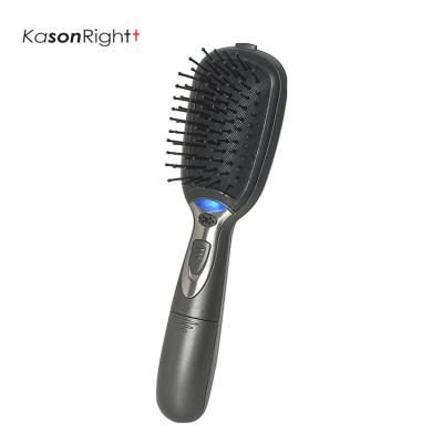 China 24pcs/ctn Kasonrightt 1000pcs 2 Years Blue FB-9515 High Quality Ionic Hair Straightener Negative Battery Comb Hair Brush CE Ionic Hairbrush for sale