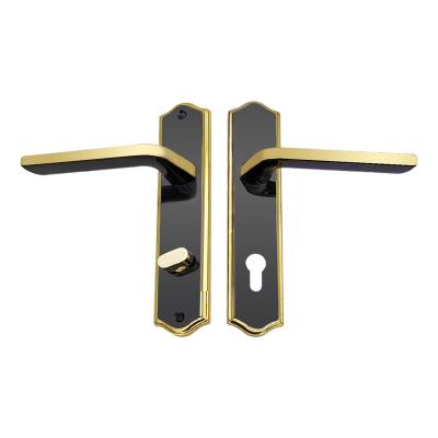 China Lightweight Luxury Stainless Steel Door Entry Door Handle Panel Lock Home Door Handle for sale