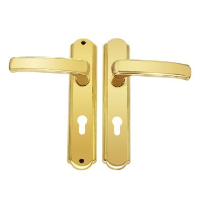 China Lightweight Luxury Stainless Steel Door Entry Door Handle Panel Lock Home Door Handle for sale