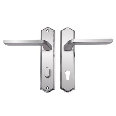 China Lightweight Luxury Stainless Steel Door Entry Door Handle Panel Lock Home Door Handle for sale