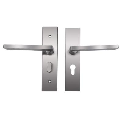 China Lightweight Luxury Stainless Steel Door Entry Door Handle Panel Lock Home Door Handle for sale