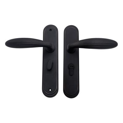 China Lightweight Luxury Stainless Steel Door Entry Door Handle Panel Lock Home Door Handle for sale