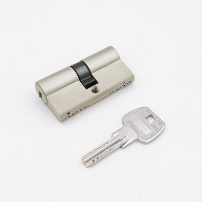 China 60-100mm Modern Super Safe European Best Solid Brass Open Core Door Lock Double Core (Platinum Cobalt) for sale