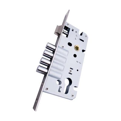 China Wooden door KD5085 SUS201zinc combine European and American anti-theft doors copper lock body the four core lock posts security for sale