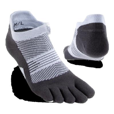 China High Quality Men's QUICK DRY AJ22003 Gray CoolMax Athletic Running Five Toe No Show Socks For for sale