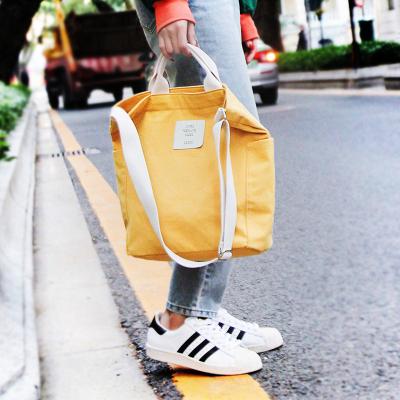 China Fashion Manufacturers Wholesale Student Messenger One Shoulder Portable Canvas Tote Bag Korean High Quality Custom Logo for sale