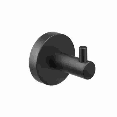 China Stocked Black Wall Mounted 4 Hook Gold Bathroom Towel Hook for sale