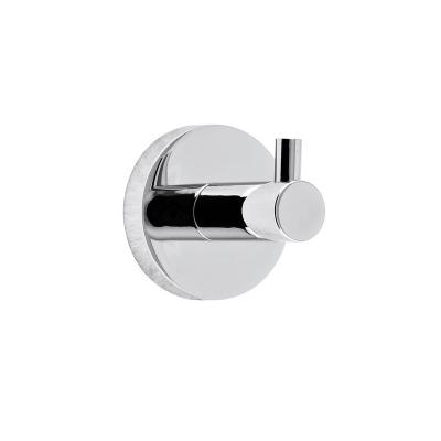 China Stocked Simple Design 26035 Wall Mount Chrome Bathroom Hardware Robe Hook for sale