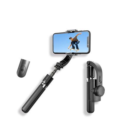 China Flexible Single Axis Mobile Phone Gimbal Stabilizer Portable Handheld Gimbal Stabilizer for Smartphone Selfie Stick with Ring Light for sale