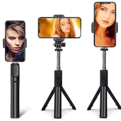 China Live Stream 3 in 1 Mini Selfie-Stick Live Streaming Wireless Flexible Remote Control Tripod Selfie Stick for sale