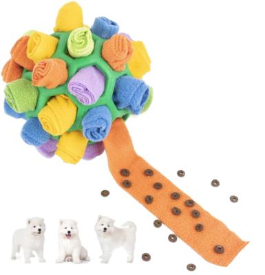 China Sustainable Interactive Dog Puzzle Nose Ball Toy For Slow Feeder Training for sale