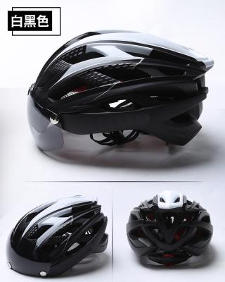 China Best Anti-impact Lightweight Styrofoam EPS Shock Resistant In-mold With PC Bicycle Helmet Manufacturer With Light Sun Visor for sale