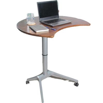 China (Height) Adjustable Standing Wooden Height Adjustable Computer Desk Laptop Table for sale