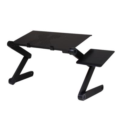 China Foldable Tray Adjustable Desk Bed Metal Portable (Height) Adjustable Folding Laptop Desk Table for sale