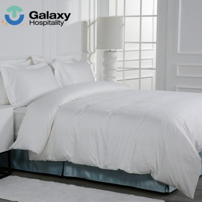 China China Supplier 300Tc Nondisposable White Satin Hotel Linen Sheet Set Bed Linen And Towels for sale