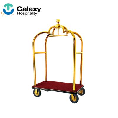 China High Quality Luggage Carrier Custom Fit Lobby Vintage Hotel Luggage Trolley Trolley Trolley Baggage Trolley Baggage Transport for sale