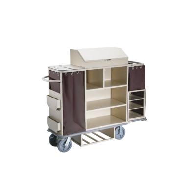 China Durable Factory Direct Housekeeping Trolley Storage Removable Laundry Cart With Wheels for sale