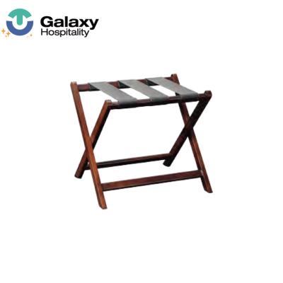 China Durable Wooden Factory Manufacture Hotel Room Luggage Storage Rack For Hotel for sale