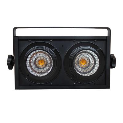 China Sports Stadiums 2-Eyes COB LED Stage Light Equipment Assist Blinder DMX Controlled 2x50w LED Strobe Light For Shows Outdoor Concerts for sale