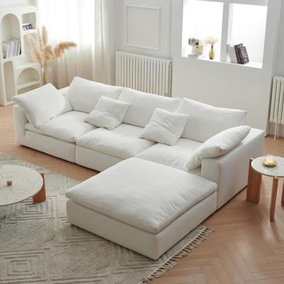 China Luxury Cloud Sofa Chesterfield Sofa Bed Living Room Furniture 3 Seater Velvet Fabric Roche Bobois Bubble Set for sale