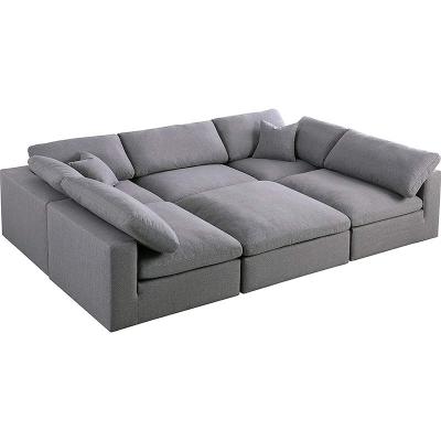 China Factory tufted design Europe and the United States the most popular combination of the living room sofa customizable modular sofa bed for sale