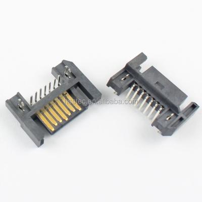 China Automotive Sata Type A 7 Pin Right Angle DIP Male Connector For Hard Drive for sale