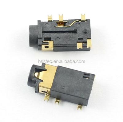 China 3.5mm Automotive Female Connector 6 Pin SMT SMD Headphone Audio Earphone Jack PJ389B PJ-342B for sale