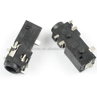 China 3.5mm Automotive Female Connector 6 Pin SMT SMD Audio Stereo Earphone Jack PJ328B PJ-328B for sale