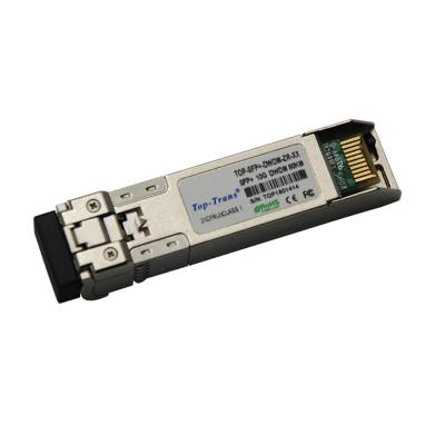 China Compatible L band 1550nm 80km 10g sfp+ SFP DWDM switch 10gb/s dwdm SFP transceiver module TOP-DWDM-10G-ZR for sale