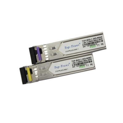 China BIDI SFP 1490nm/1550nm 1.25G 60KM SFP WDM Networking Module for Ubiquiti Switch Top-bidi-1.25G-60AD for sale