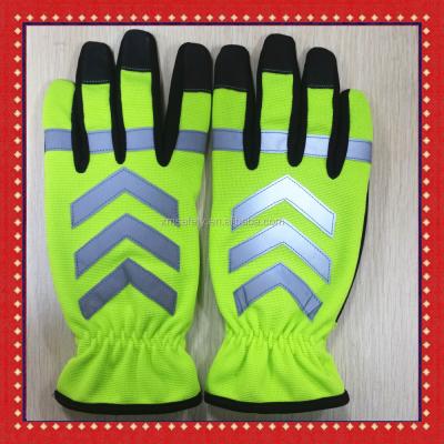 China Reflective Gloves Police Safety School Crossing Guard Traffic Safety Reflective Gloves for sale