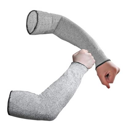 China ZMSAFETY Anti-Cut Knitted Heavy Duty Metal Check Anti Cut Arm Sleeve 388 Security Cut Leve 5 Elbow Pad Tubular Sleeves for sale