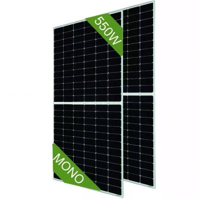 China Monocrystalline 550 Watt Solar Panel System Black Solar Panels, 540w Mono Solar Panel System For Home Bifacial Solar Panel for sale