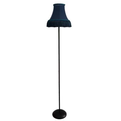 China Modern Canvas Design Floor Lamp Living Room Metal Base Shade Black Color Dimming Led Floor Lamp For Indoor Lighting for sale