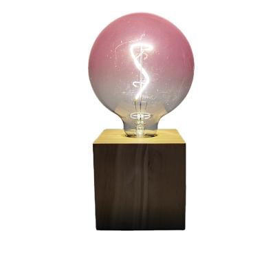 China Professional Design Incandescent Halogen Manufacturer Retro Fabric Cabletable Wood Lamps for sale