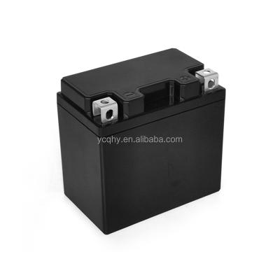 China Plastic box 12v lithium motorcycle batteries box Lifepo4 yt5 battery pack starter motor electric motorbike battery box for sale