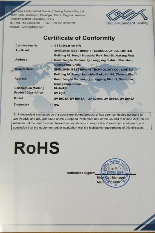 RoHS - Shenzhen Best Bright Technology Co., Ltd.