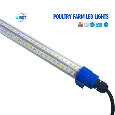 China Poultry chicken cage lighting/chicken farm using ip67 24W triproof led poultry lights for sale