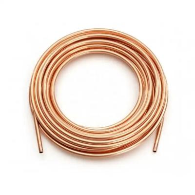 China ASTM C12200 Air Compressor Copper Pipe H65 H63 H62 Hollow Copper Tube for sale