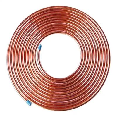 China Refrigeration 1000mm Copper Pipe Tube Coil 3/8 1/4 Inch Air Conditioner Copper Tube for sale