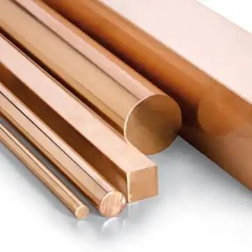 China 14mm 16mm Square Copper Rod Bar 20mm JIS ISO C10200 C10100 Anti Microbial for sale