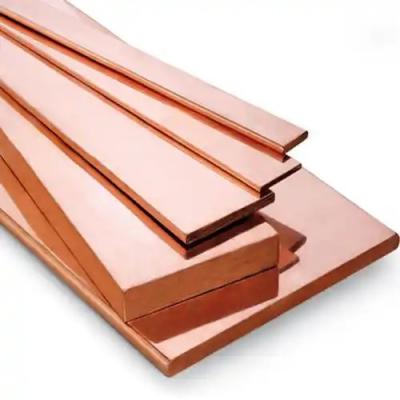 China C1100 C1200 C1220 99.9% Pure Beryllium Copper Flat Square Solid Copper Bus Bar for sale