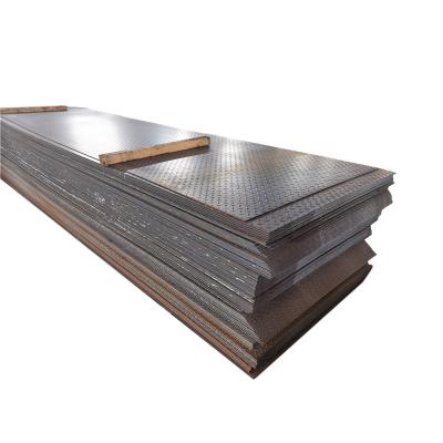 China A36 S235jr Ss400 Q235B Q345b Hot Rolled Mild Iron Plate Metal Sheet Steel Checkered Plate for sale