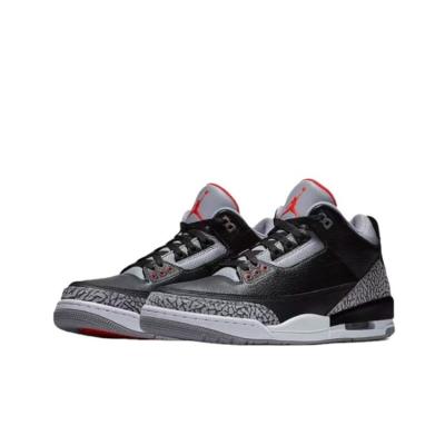 China CUSHIONING Sport Running Nike Sneaker AJ3 Sale Sneaker Retro Cement Air Jordan 3 Top Black Popular Basketball Shoes For Men for sale